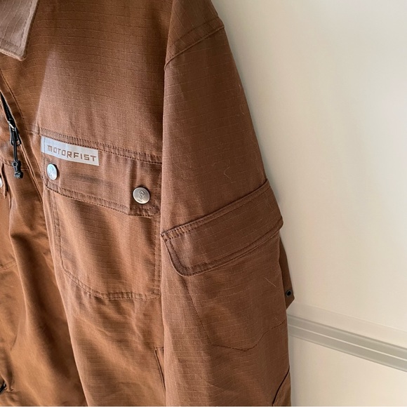 Motorfist Pilot Brown Jacket Size Medium - Picture 5 of 16